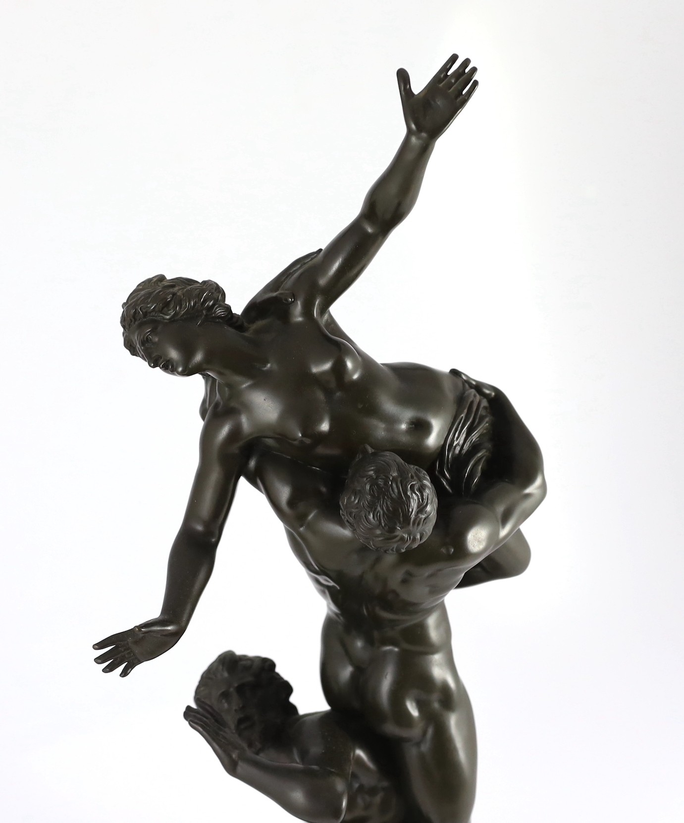 After Giambologna (1529-1608). A late 19th century French Grand Tour bronze group, 'The Rape of the Sabines', 64cm high